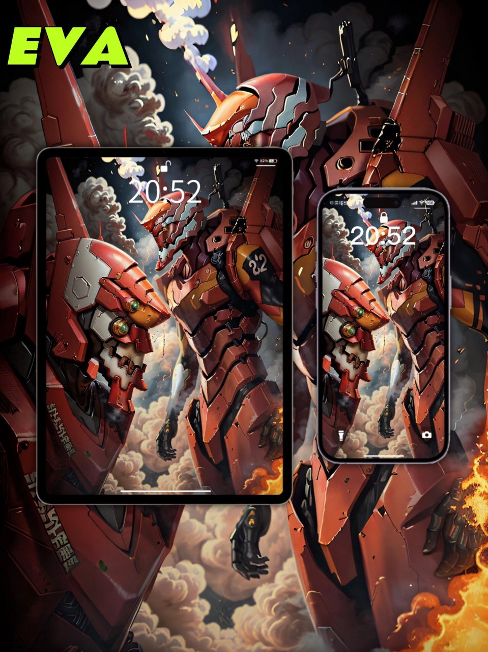 eva贰号机|新世纪福音战士4k高清无损壁纸 99:16