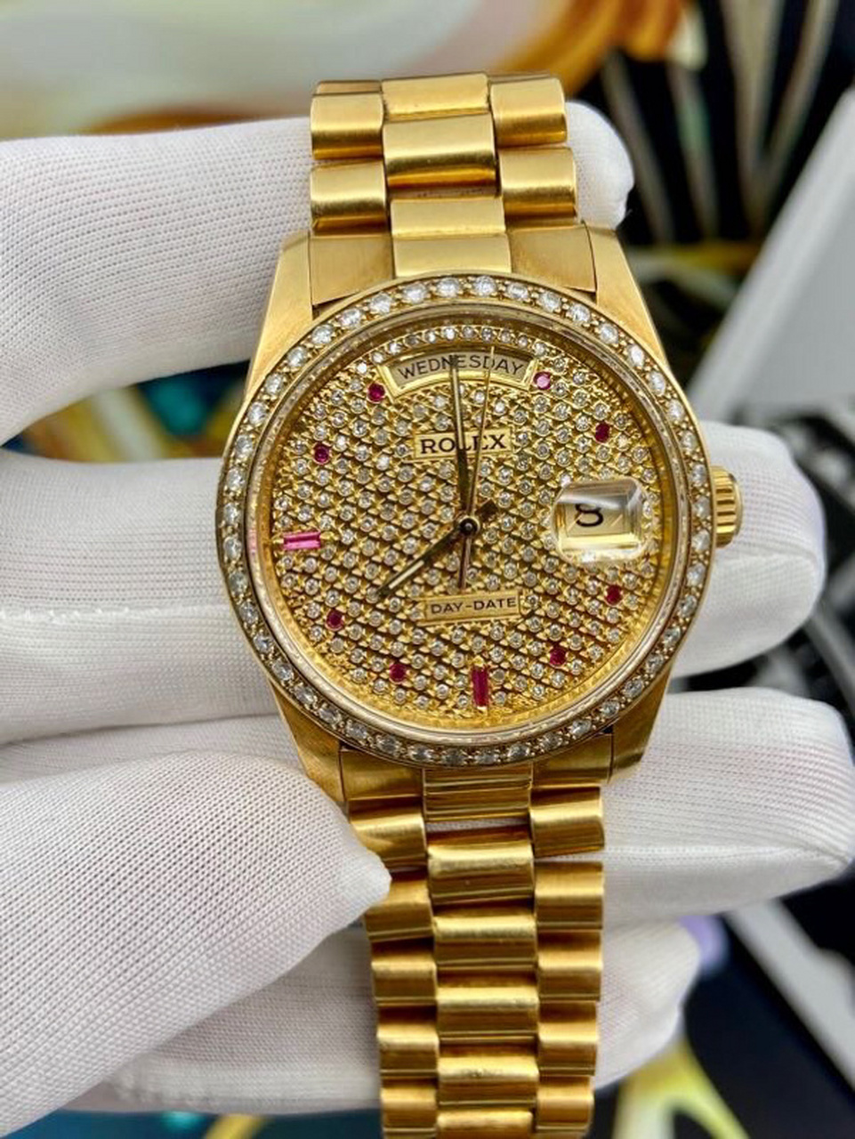 劳力士日历18238 完美升级 9215劳力士日历18238 完美升级 后钻