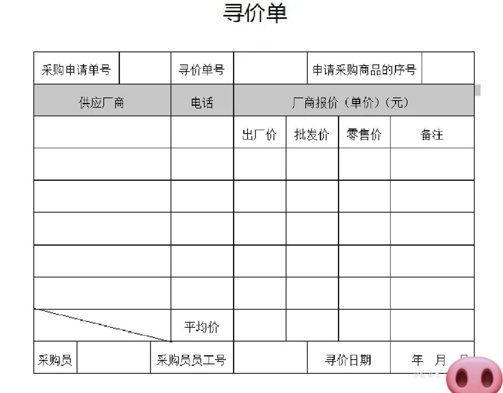 采购单 询价单 付款流程图!