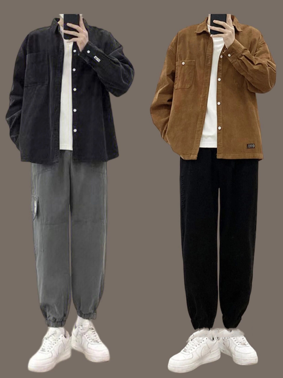 170-180男生秋季穿搭推荐|简约韩系衬衫穿搭              男生秋季穿