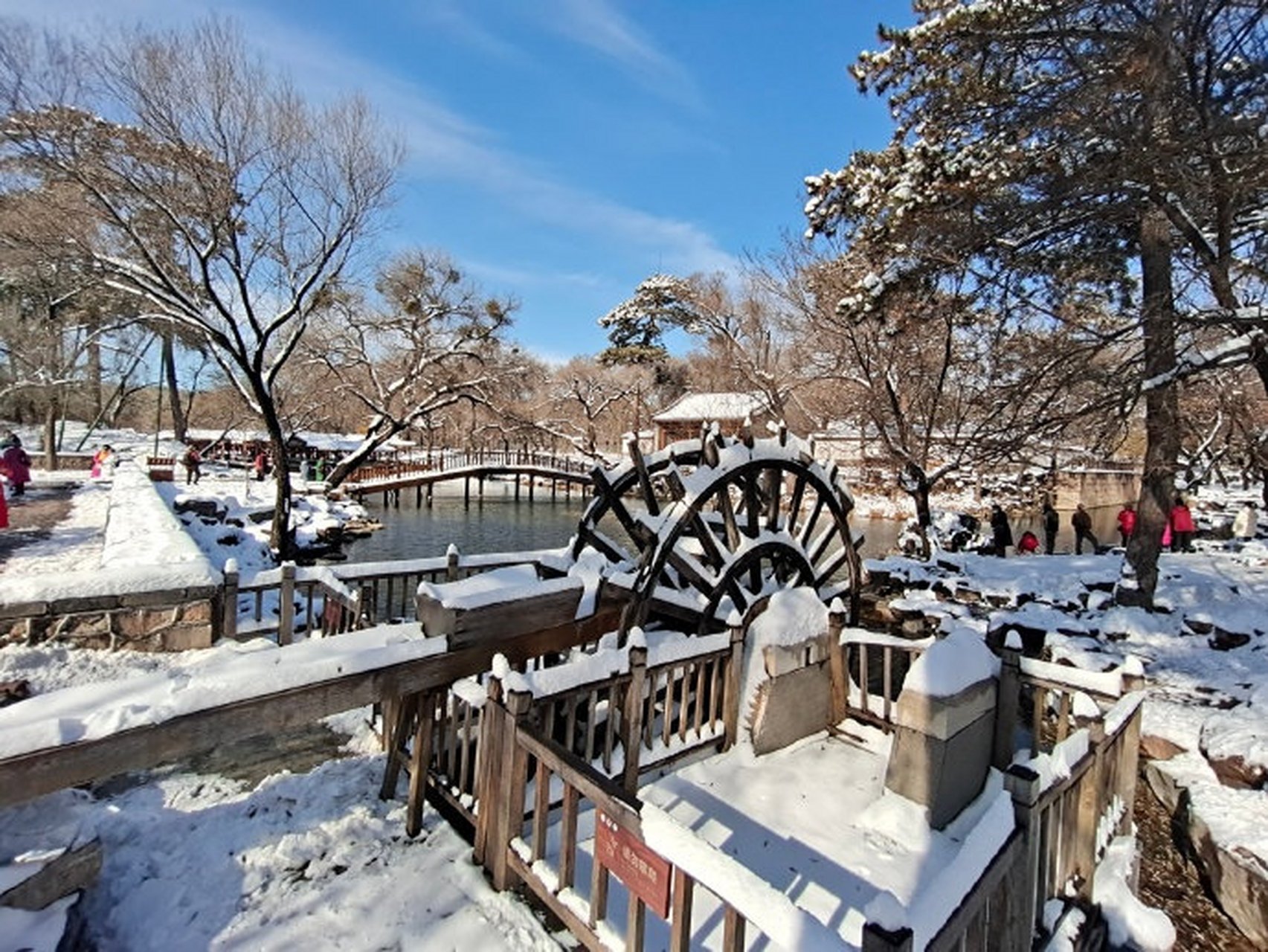 避暑山庄图片雪景图片