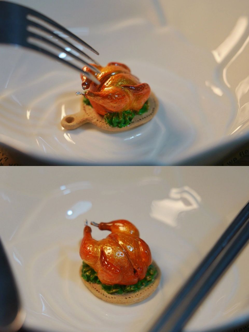 粘土教程|02谁能拒绝香喷喷的圣诞烤鸡呢02  如果只能做一种节日