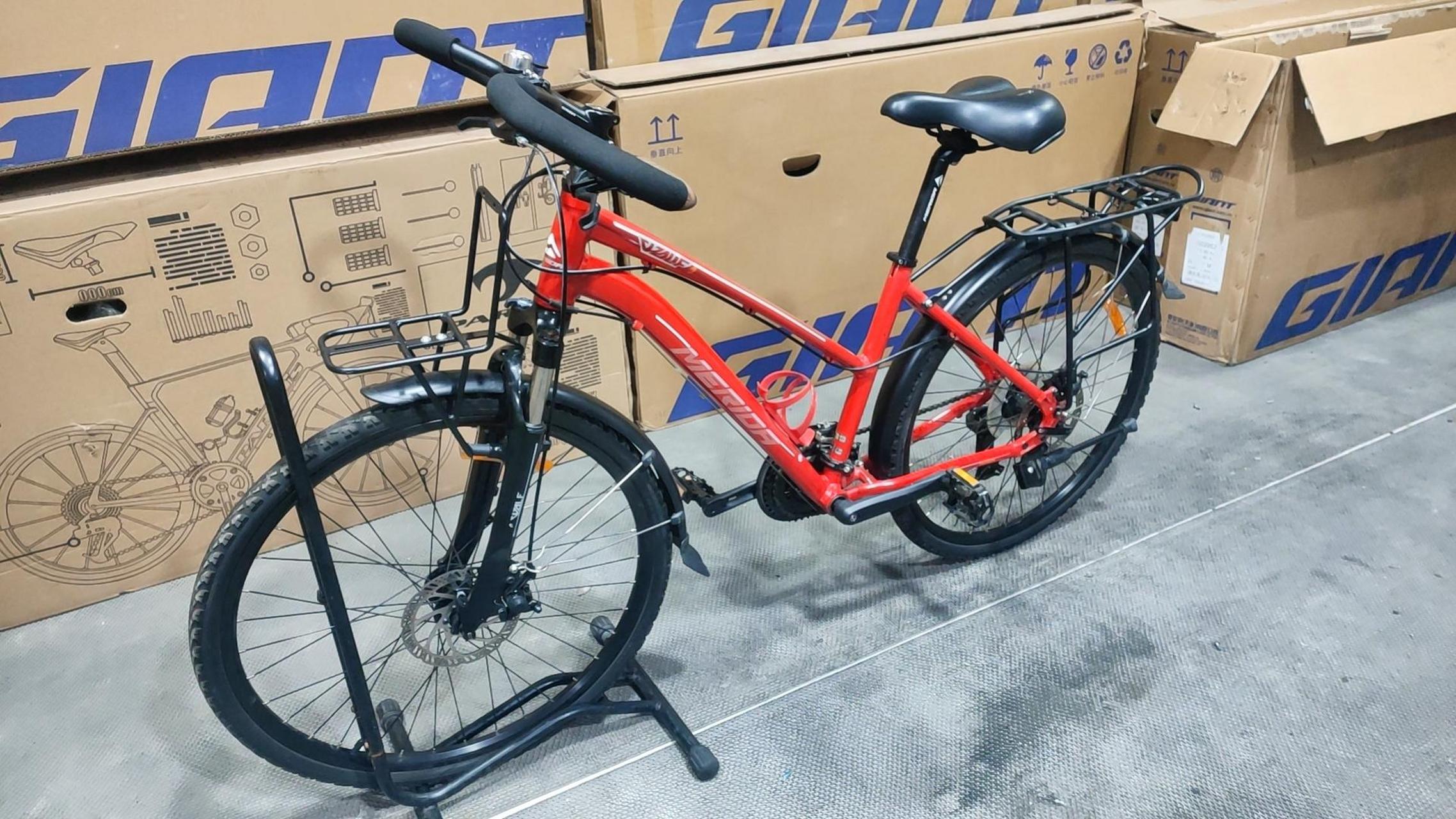 美利达旅行车,野狼1.24速,碟刹,九五新