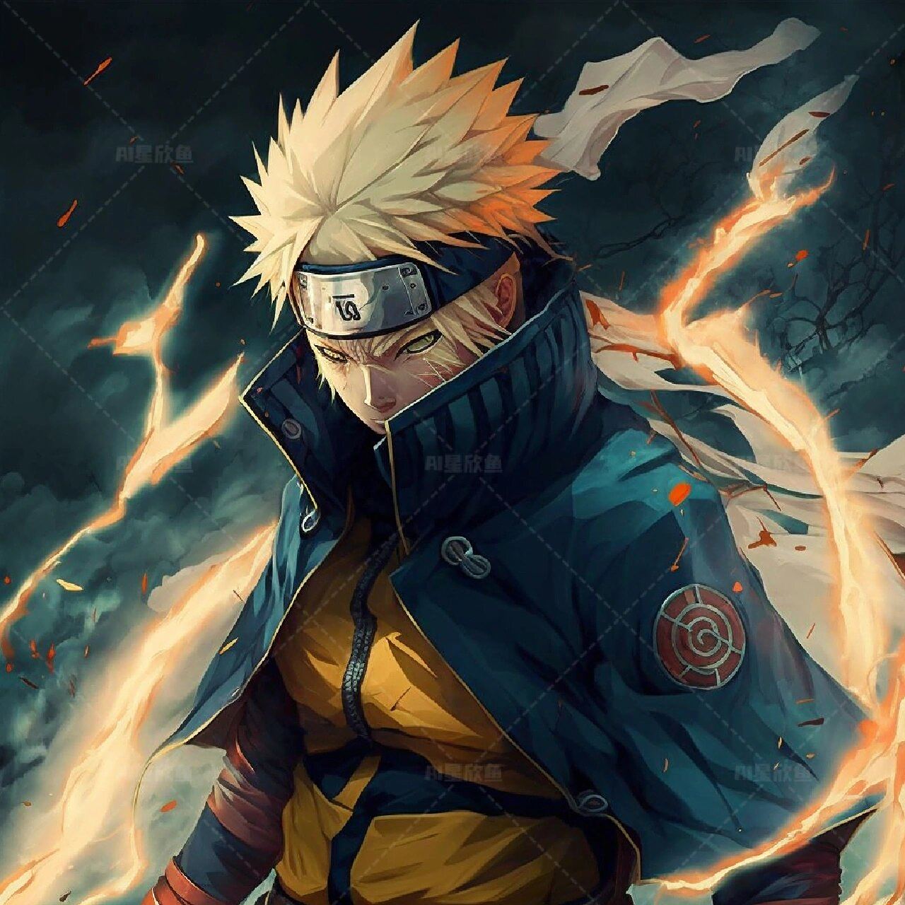 ai生成·火影忍者波风水门风格头像