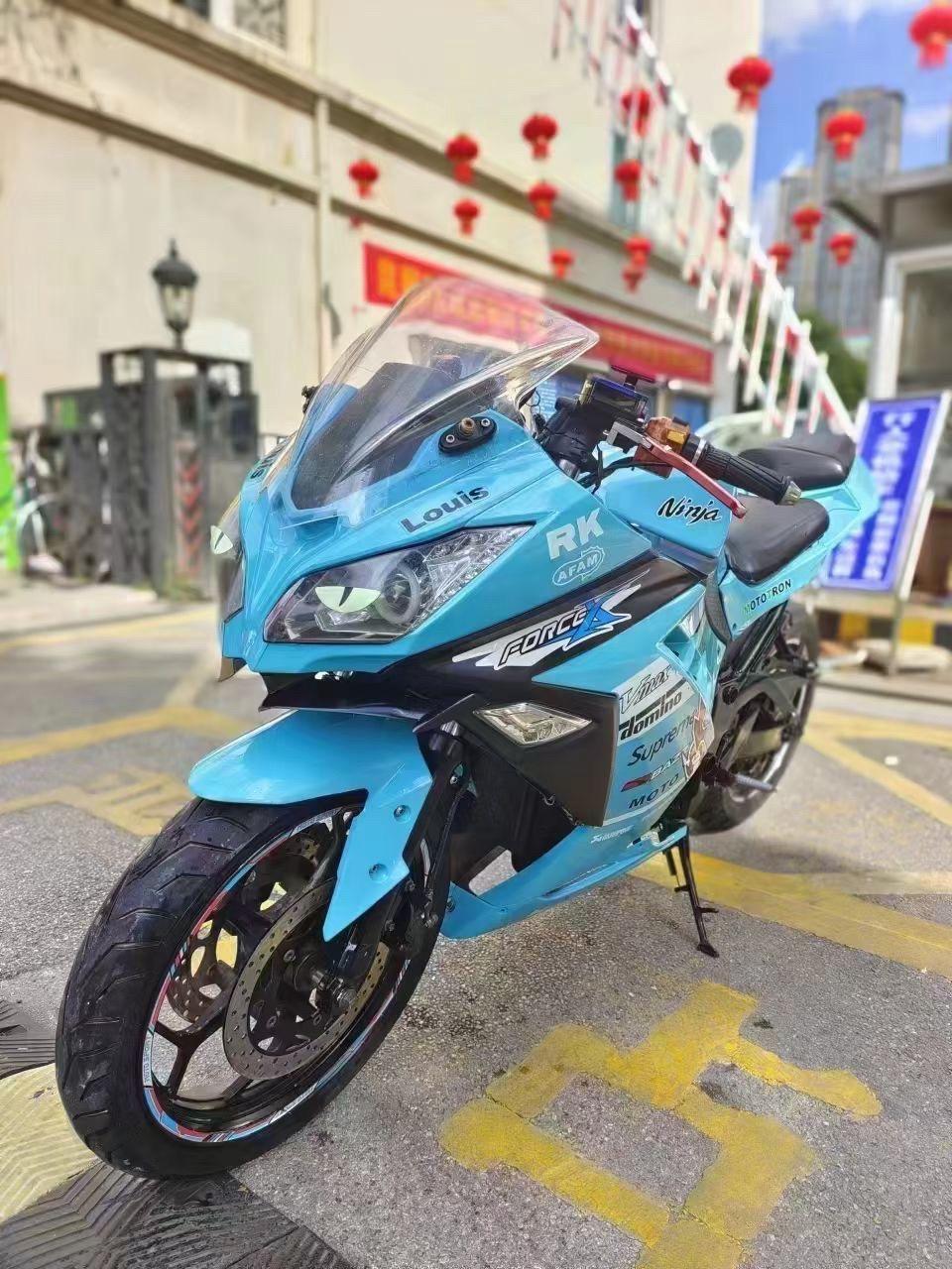 全顺3000w17寸电机 3000w大功率智能控制器 双led矩阵大灯,摩托车架