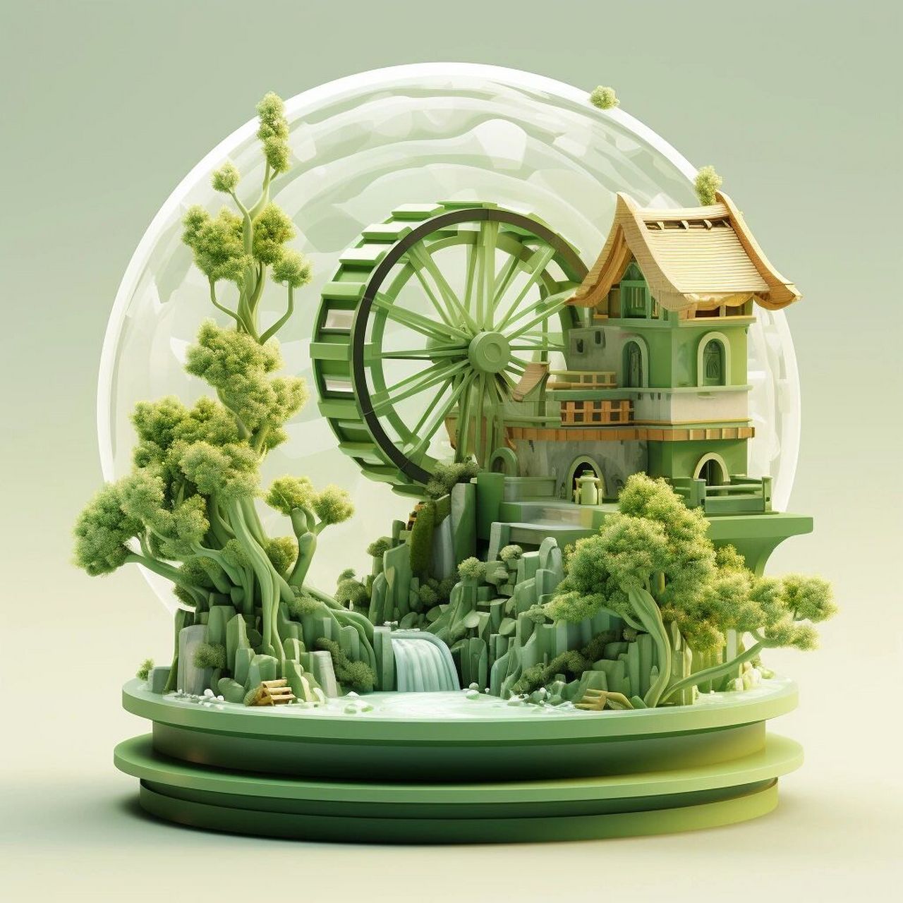 古老而美丽的机械|传统水车 古老而美丽的机械,转动着,为大地带来生命