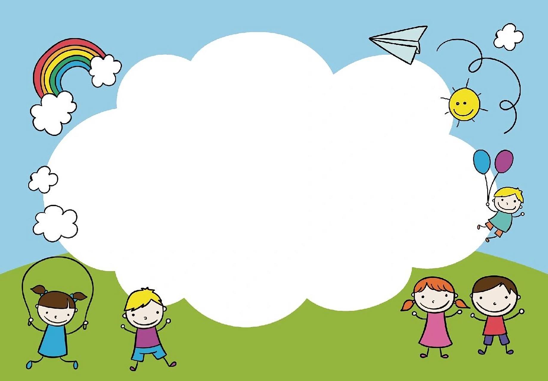 卡通边框97ppt背景高清图片素材分享 909090 图图又来分享