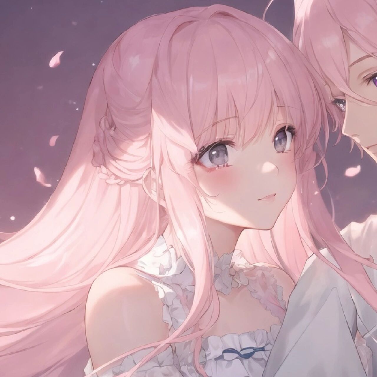 粉色系情侣头像#1 本人特别喜欢粉色,因为看着特别可爱.