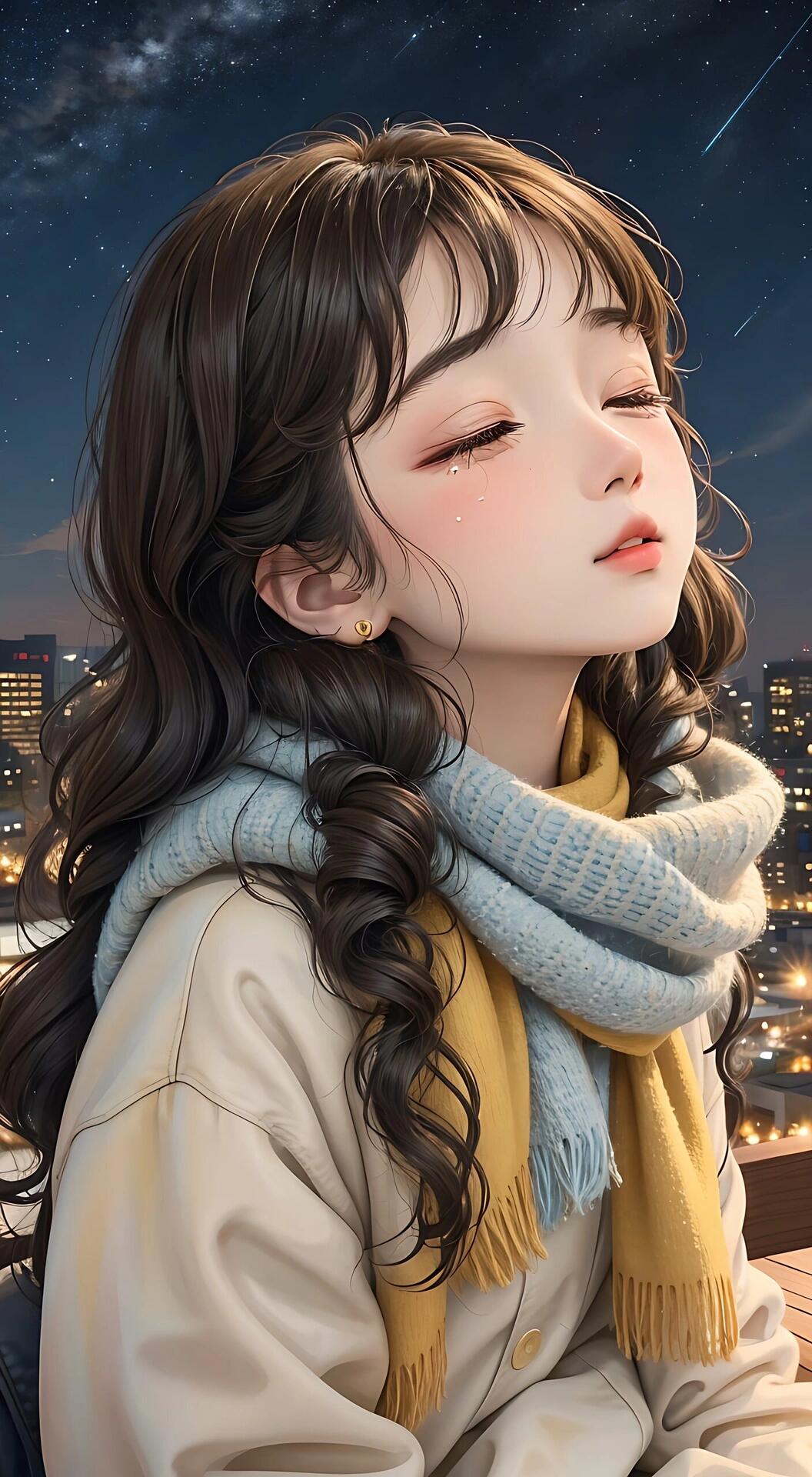 闭眼少女
