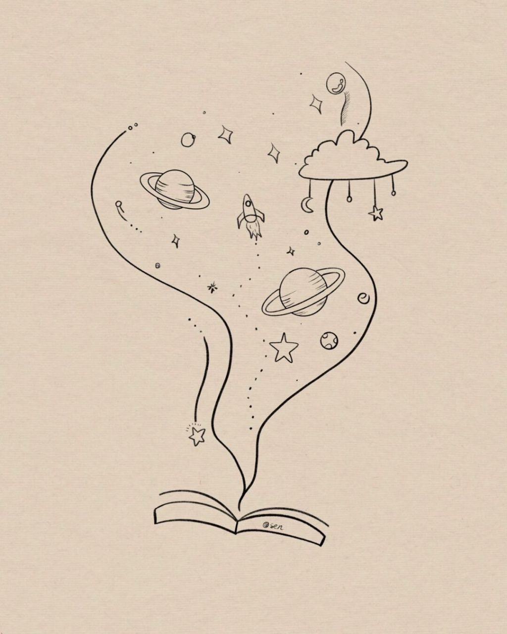 超级简单的简笔画|附过程 临摹@森森明 #画画# #手帐# #简笔画# #简笔