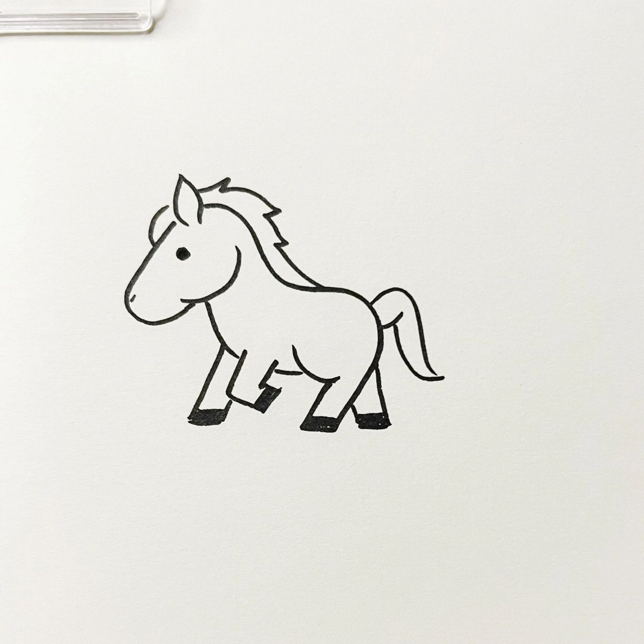 简笔画可爱的小马图片