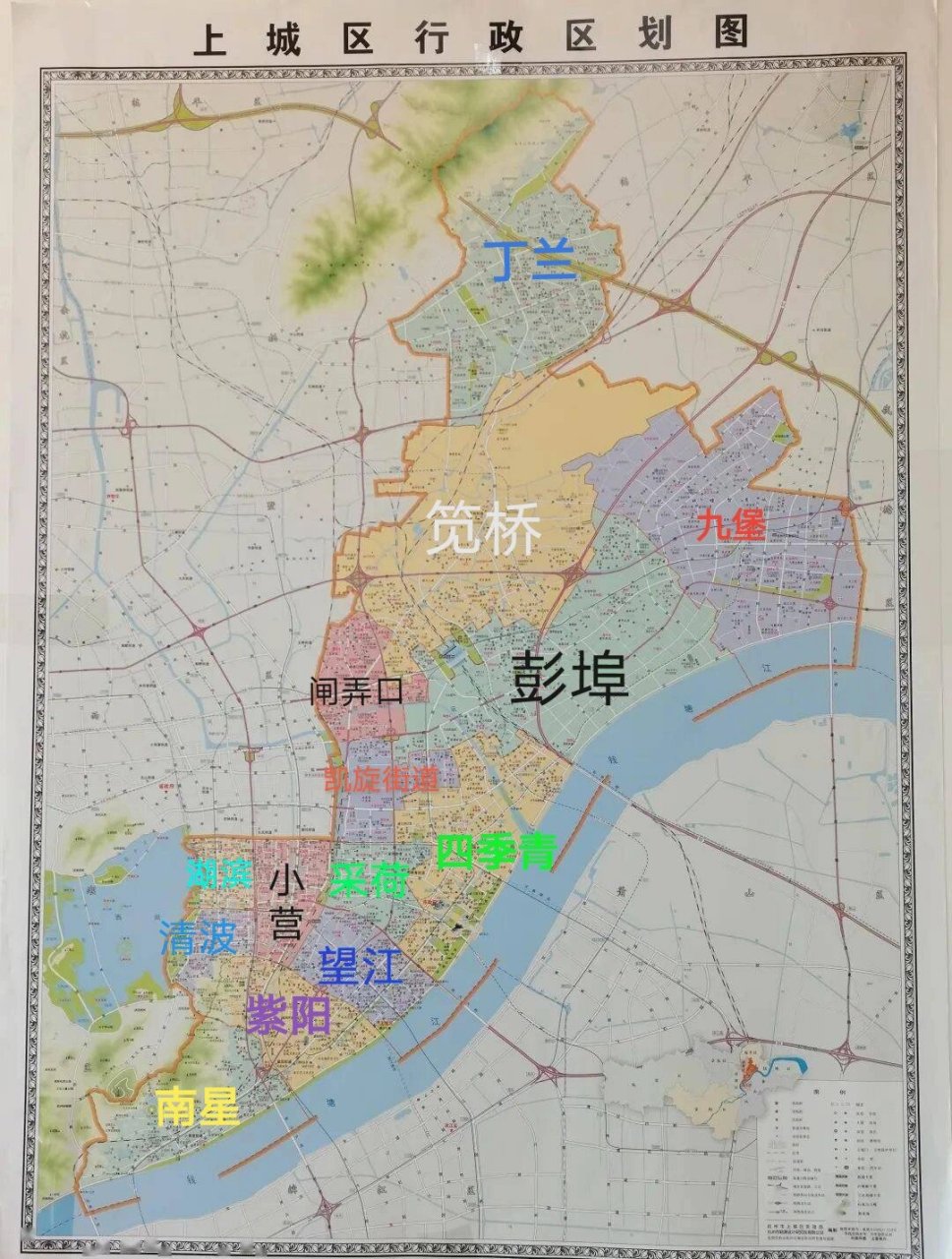 杭州市地图全图可放大图片