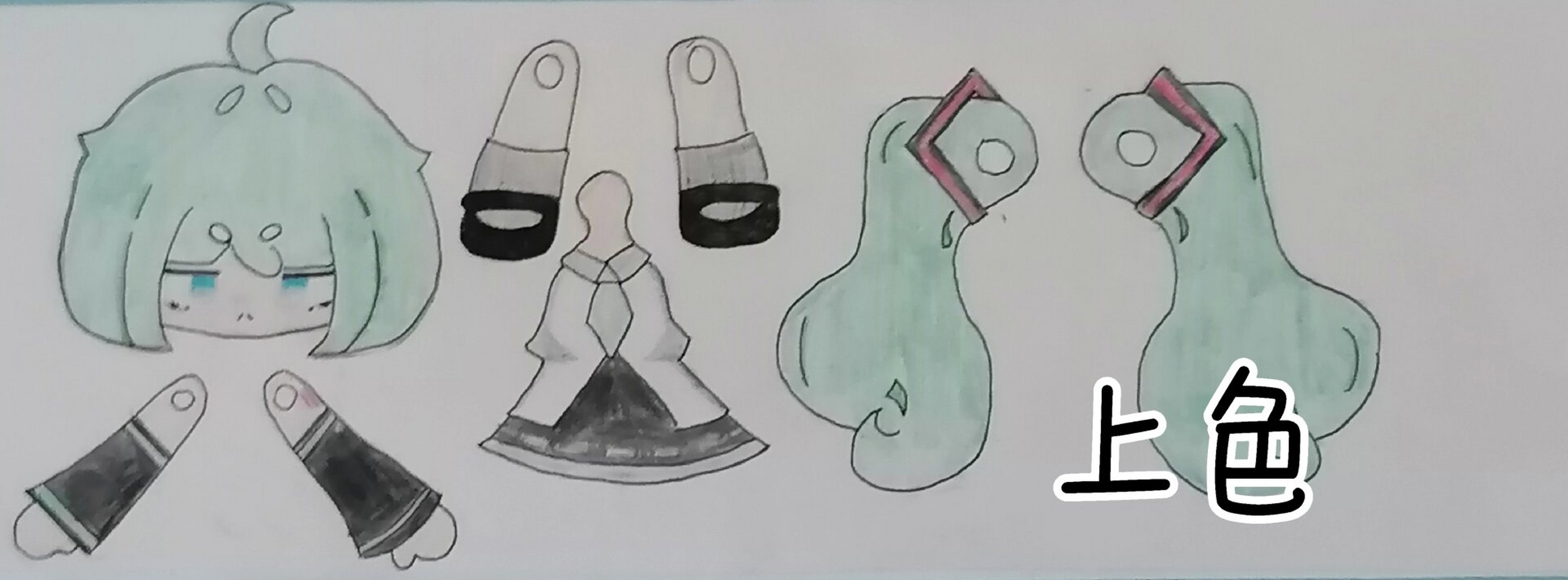 初音未来可动纸片人