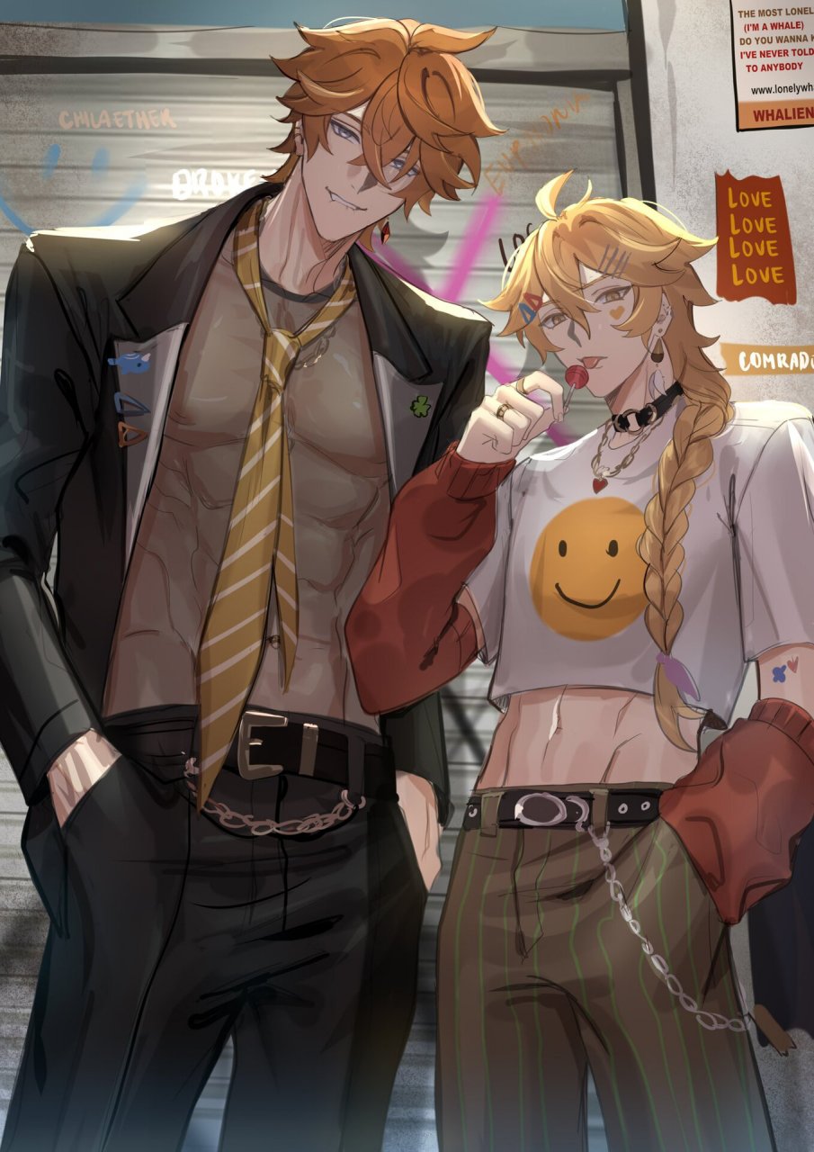 达达利亚x空 画师:ha__ze(已授权)