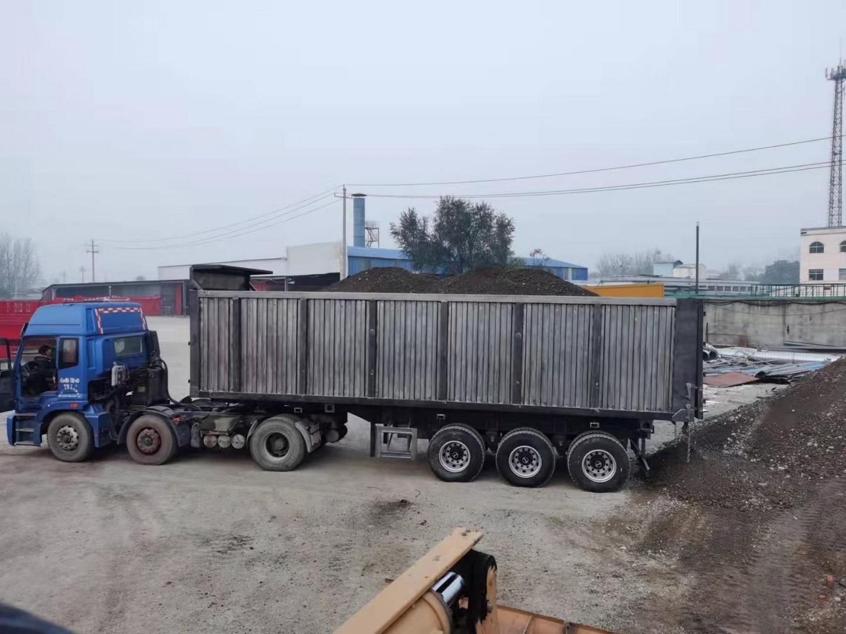 集装箱后翻自卸半挂车