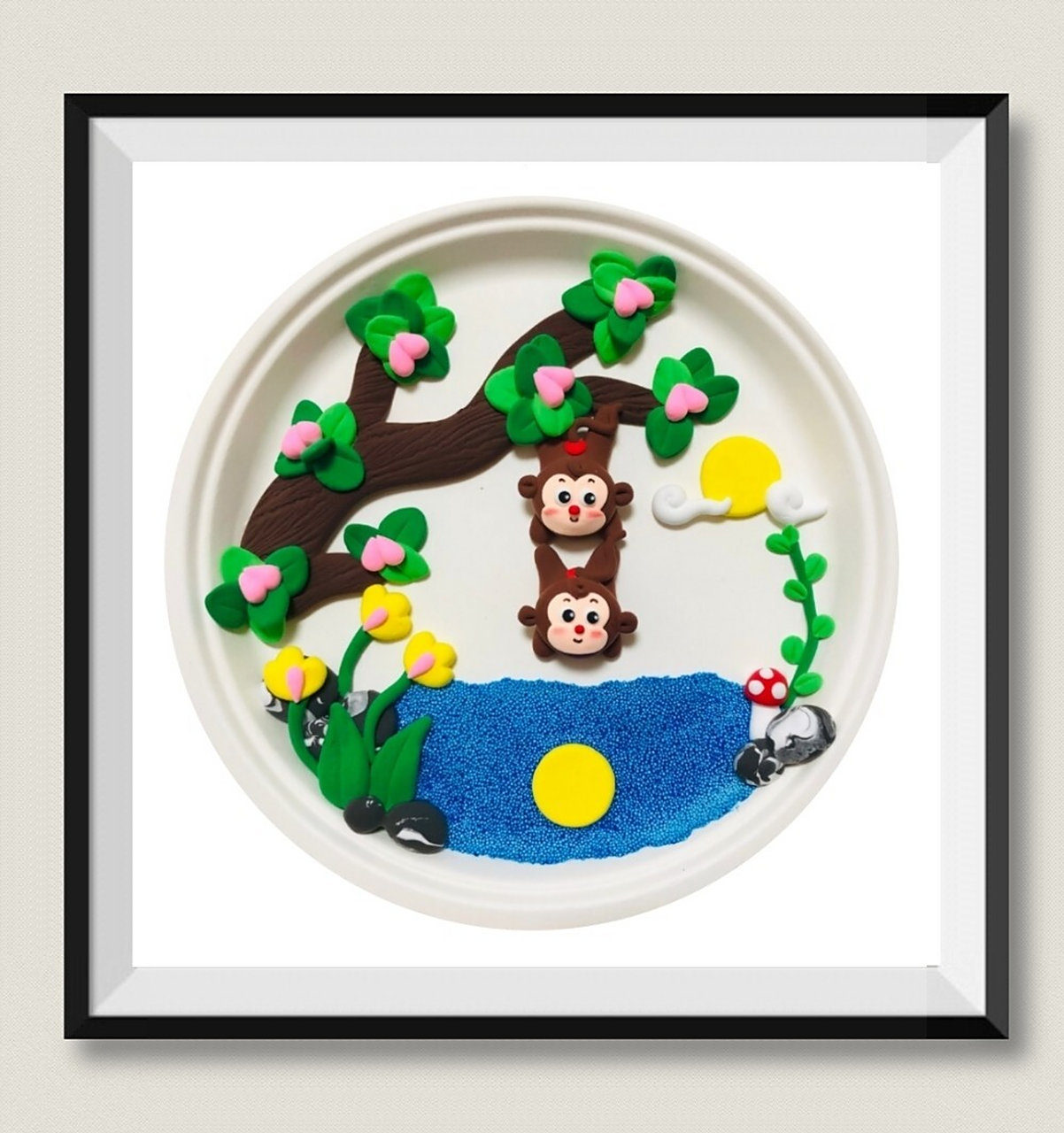 超轻粘土手工 | 盘子贴画样品,儿童创意画 每日一更,持续更新超轻粘土