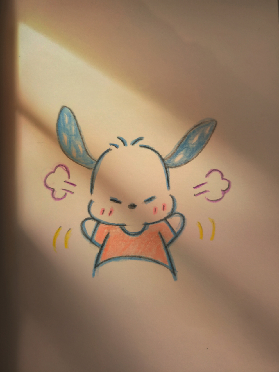 生气小狗 简笔画教程 #简笔画#简笔画教程,绘画过程