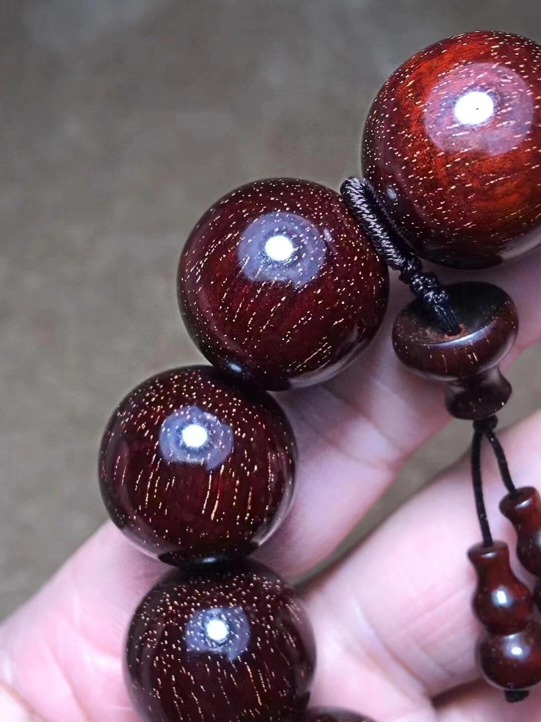 爆满金星小叶紫檀手串