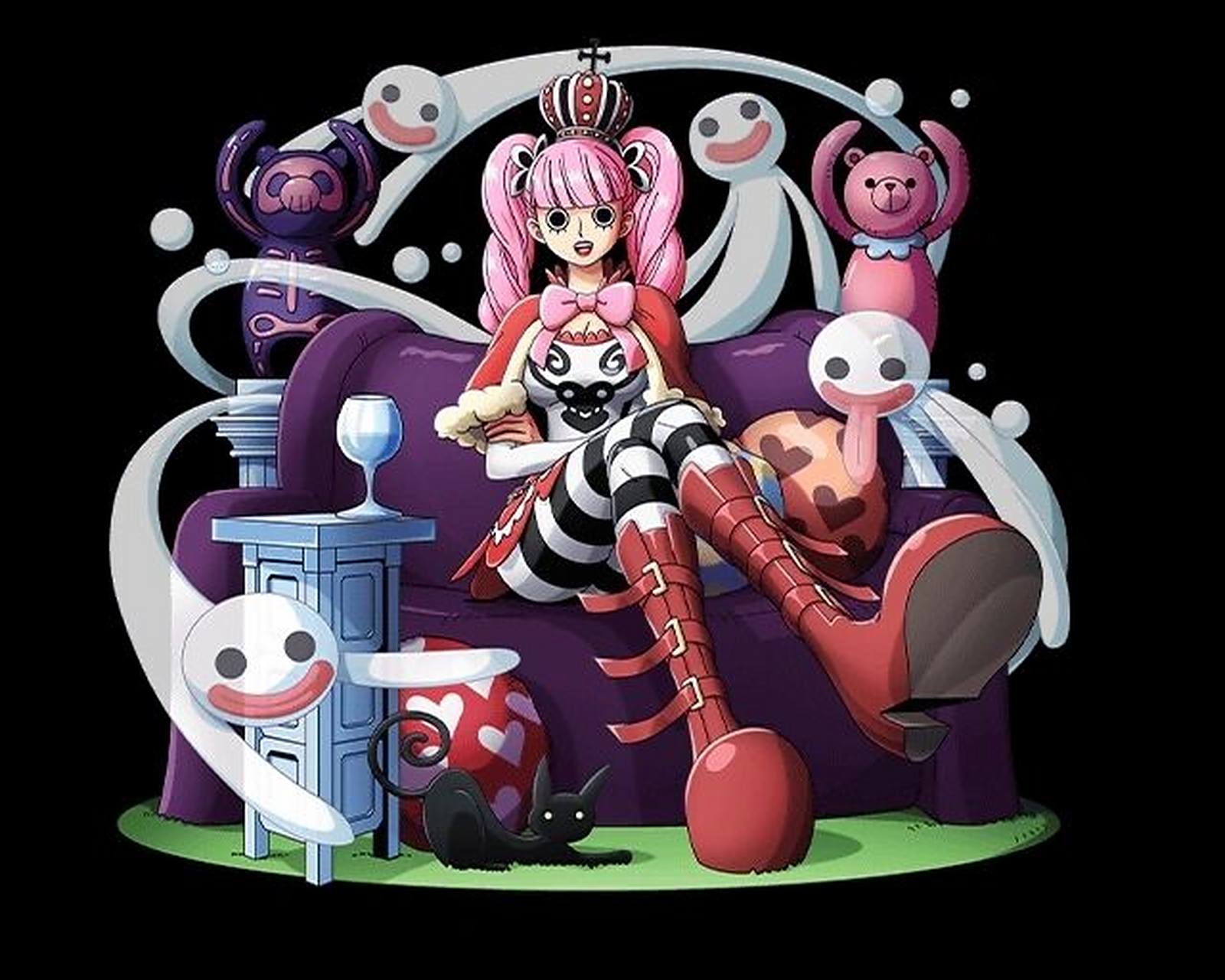 海贼王人物篇30 "幽灵果实能力者"佩罗娜 所属组织:莫利亚海贼团 生日