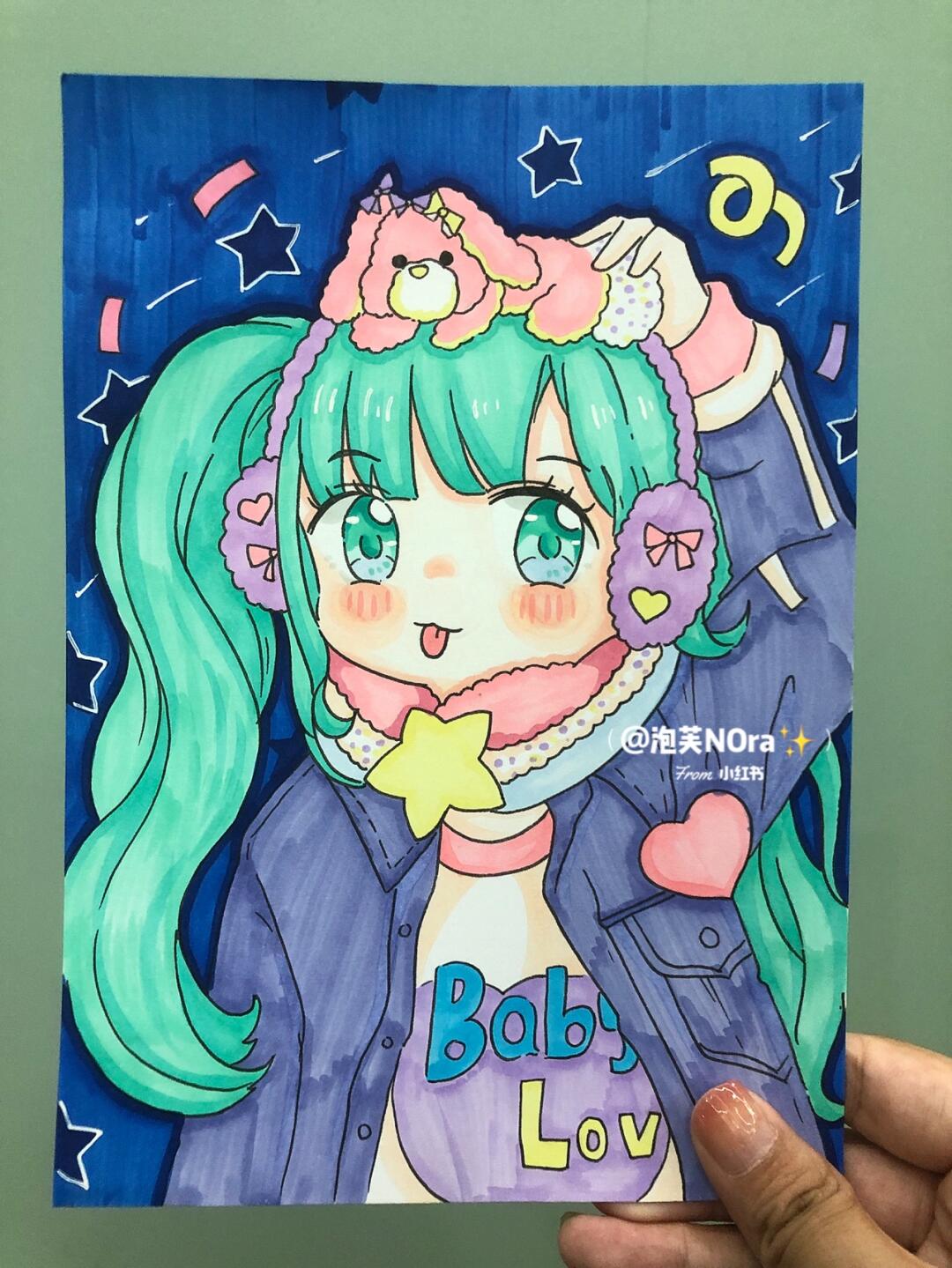 初级动漫女生人物|女生系列(附线稿)