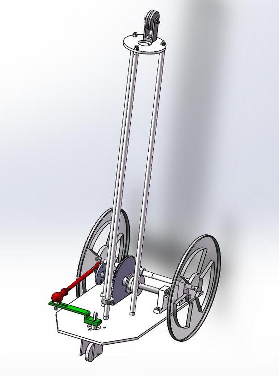 j143-s型无碳小车的设计【说明 13张cad图 sw三维图】