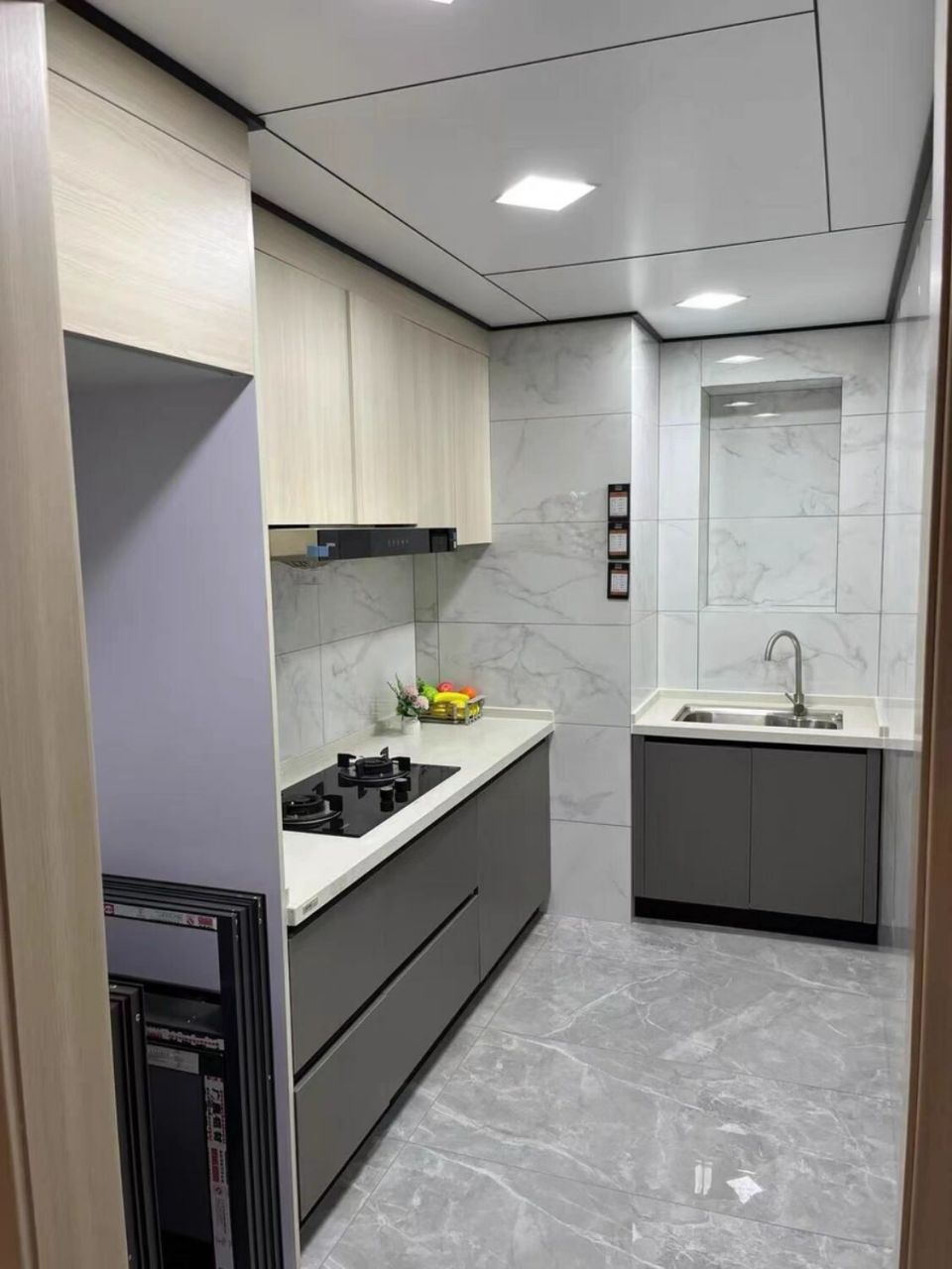 南京全屋定制,三户7字型厨柜设计分享 南京全屋定制,三户7字型厨柜