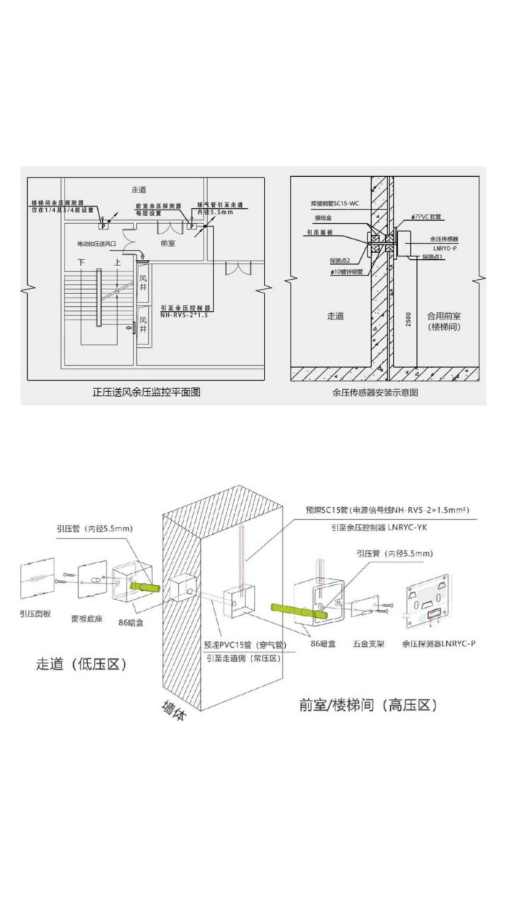 前室压力传感器安装图图片