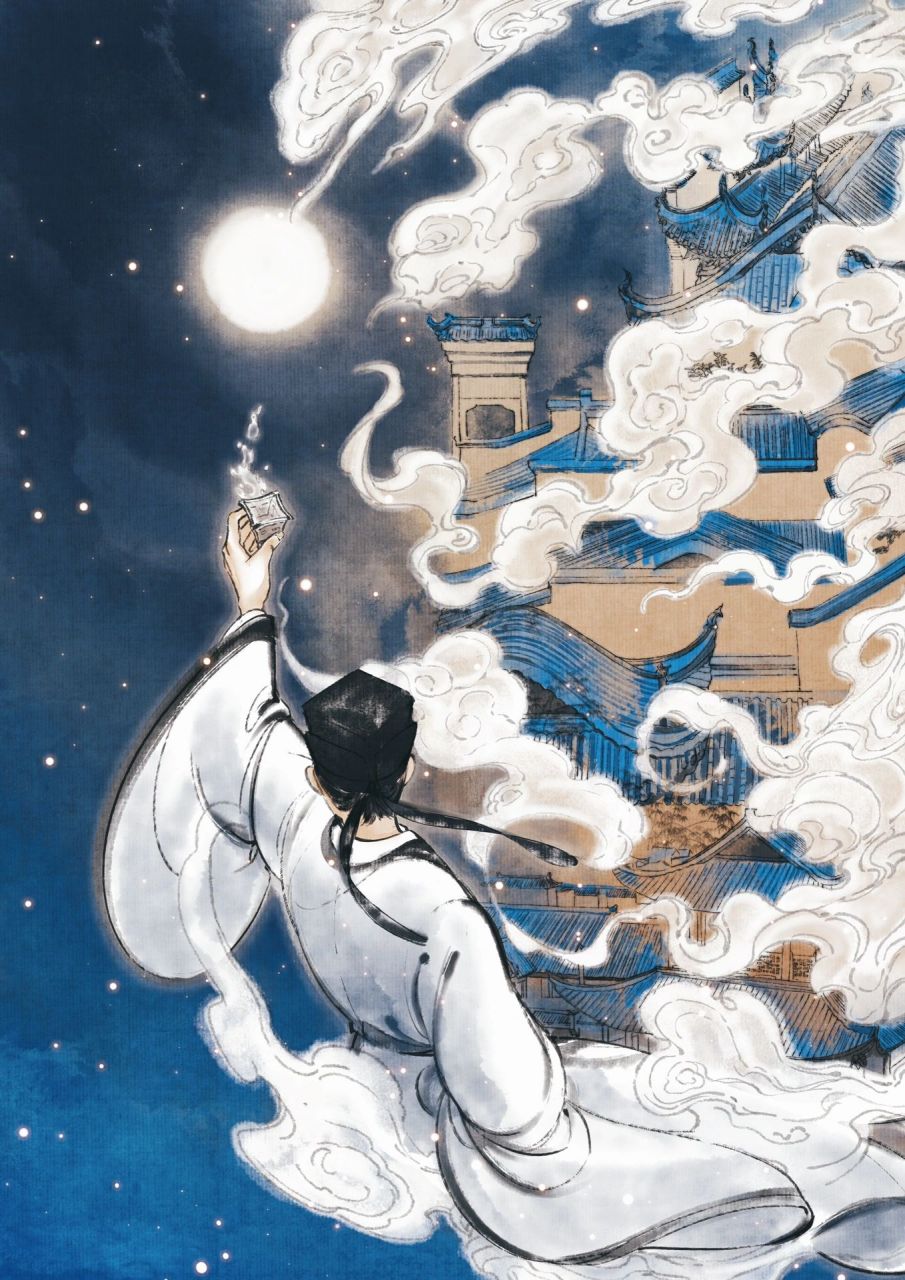 插画|《水调歌头》插画 发一发《水调歌头》的插图,喜欢的宝子自行