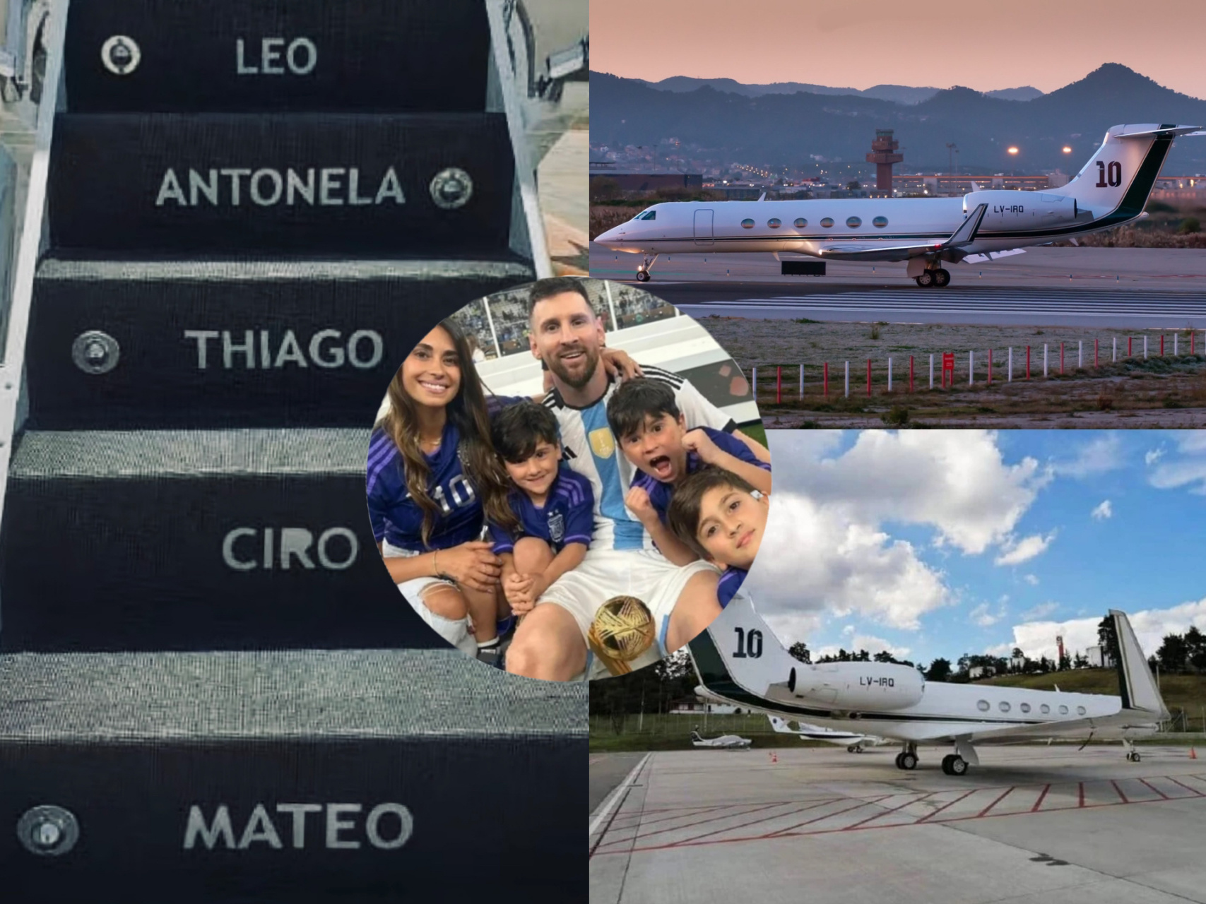 梅西空中豪华座驾湾流g-v 梅西的私人飞机是一架湾流g-v,属于比较早的