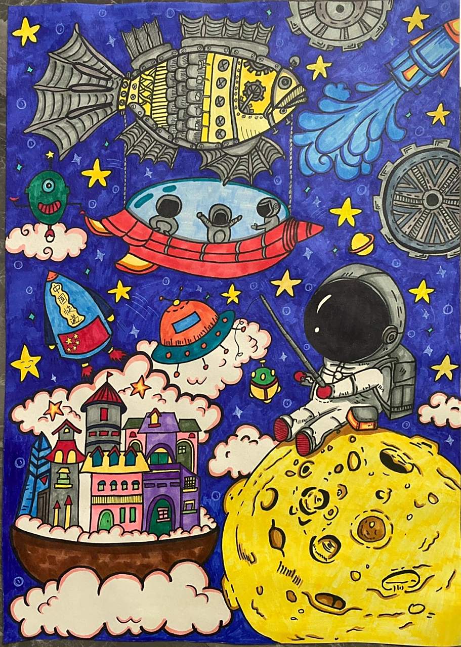 科技科幻主题绘画|4k 马克笔含草图 科技科幻主题绘画|4k 马克笔含