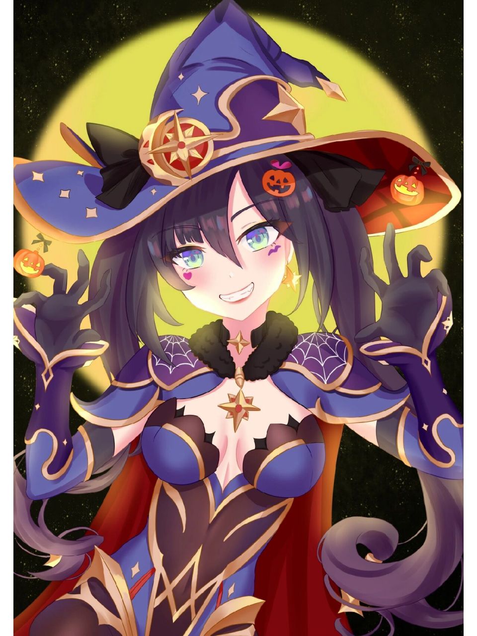 画遍原神全图鉴2/48 莫娜:"96"不给糖就捣蛋7776(226722)