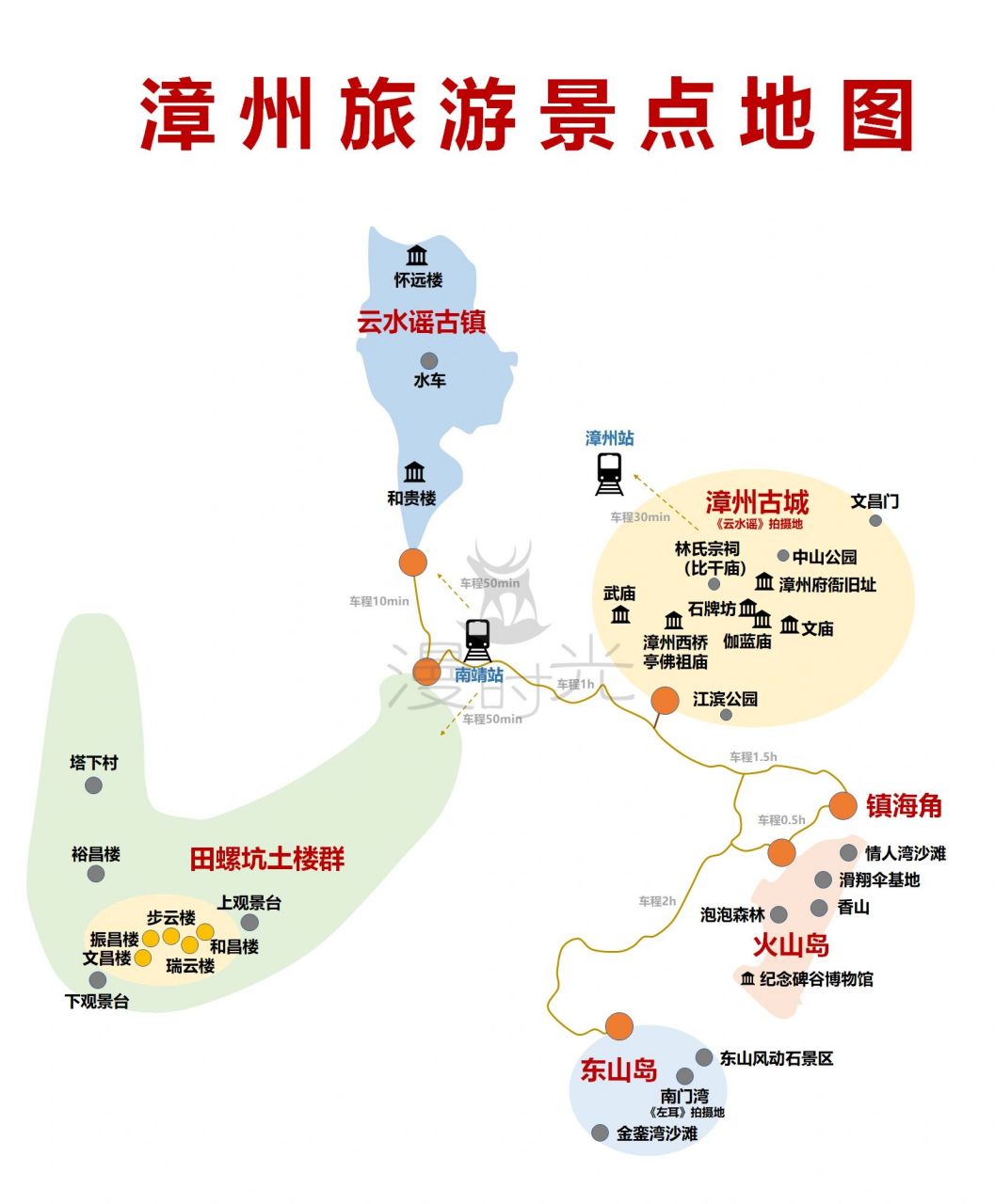 漳州旅游景点地图         ————【漳州景点特色】———— 古城