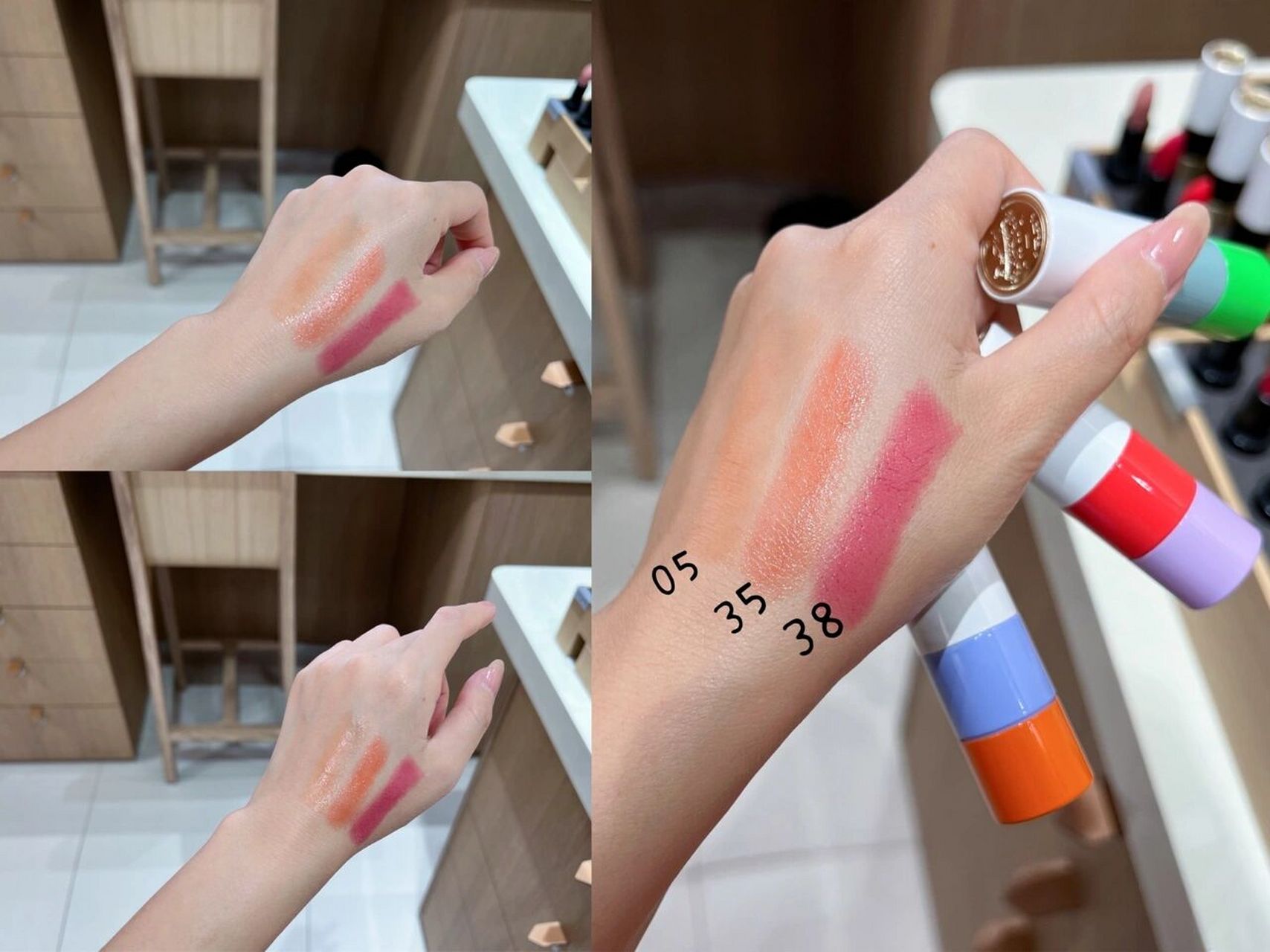 爱马仕口红2022春夏限定试色 #hermes# #口红试色# #彩妆# #爱马仕