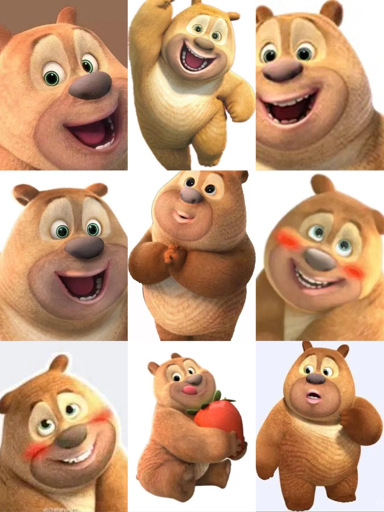 你们要的熊二的原图来啦 上篇和熊二吃饭的熊二原图