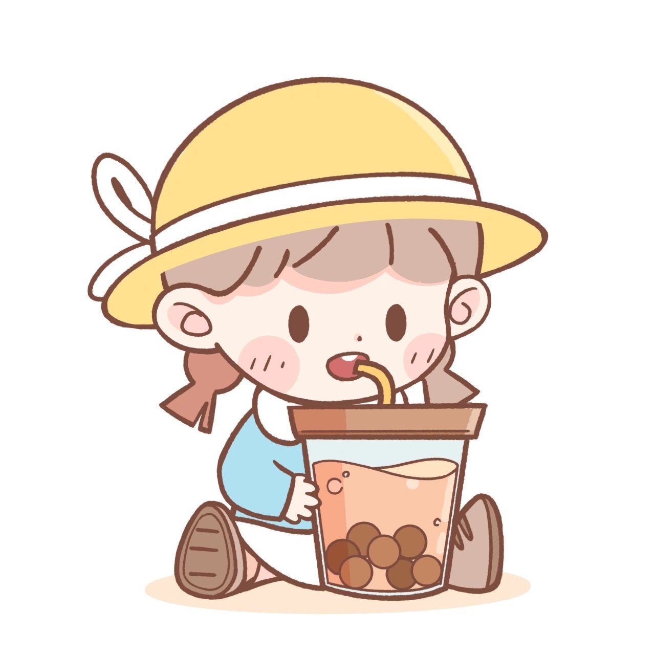 原创 吃货女孩可爱头像 4个可爱的吃货女孩头像 欢迎大家自取 祝小