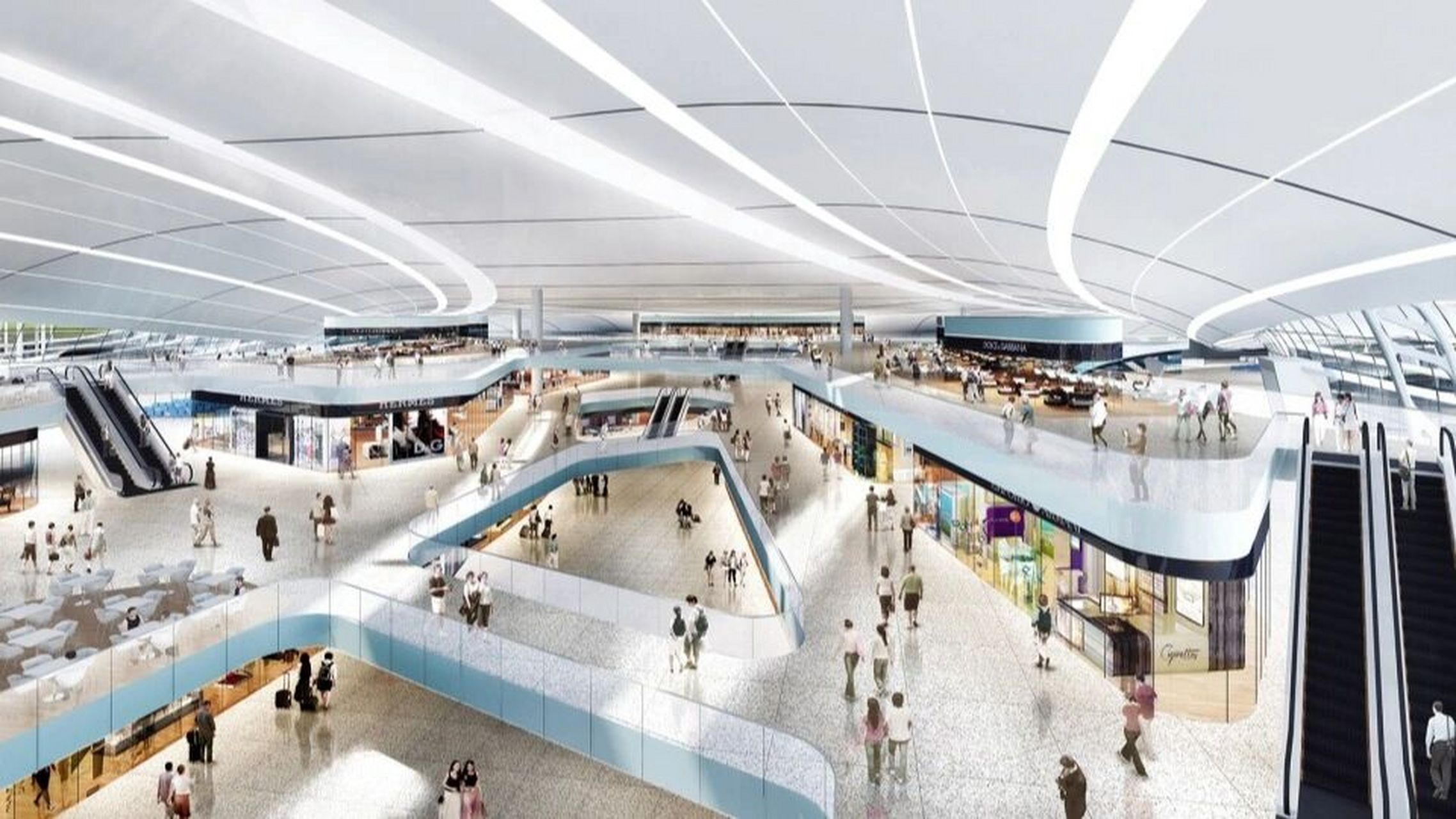 深圳宝安国际机场卫星厅(交通体07) 深圳宝安国际机场卫星厅 | aedas