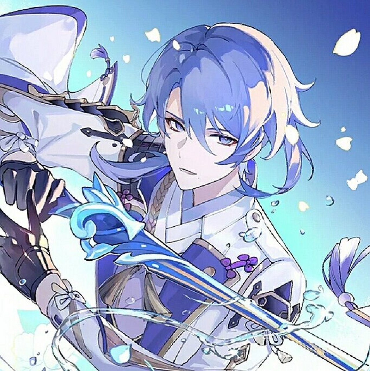 磐祭叶守丨神里绫人 头像 封面画师:微博「脆皮香芋子」