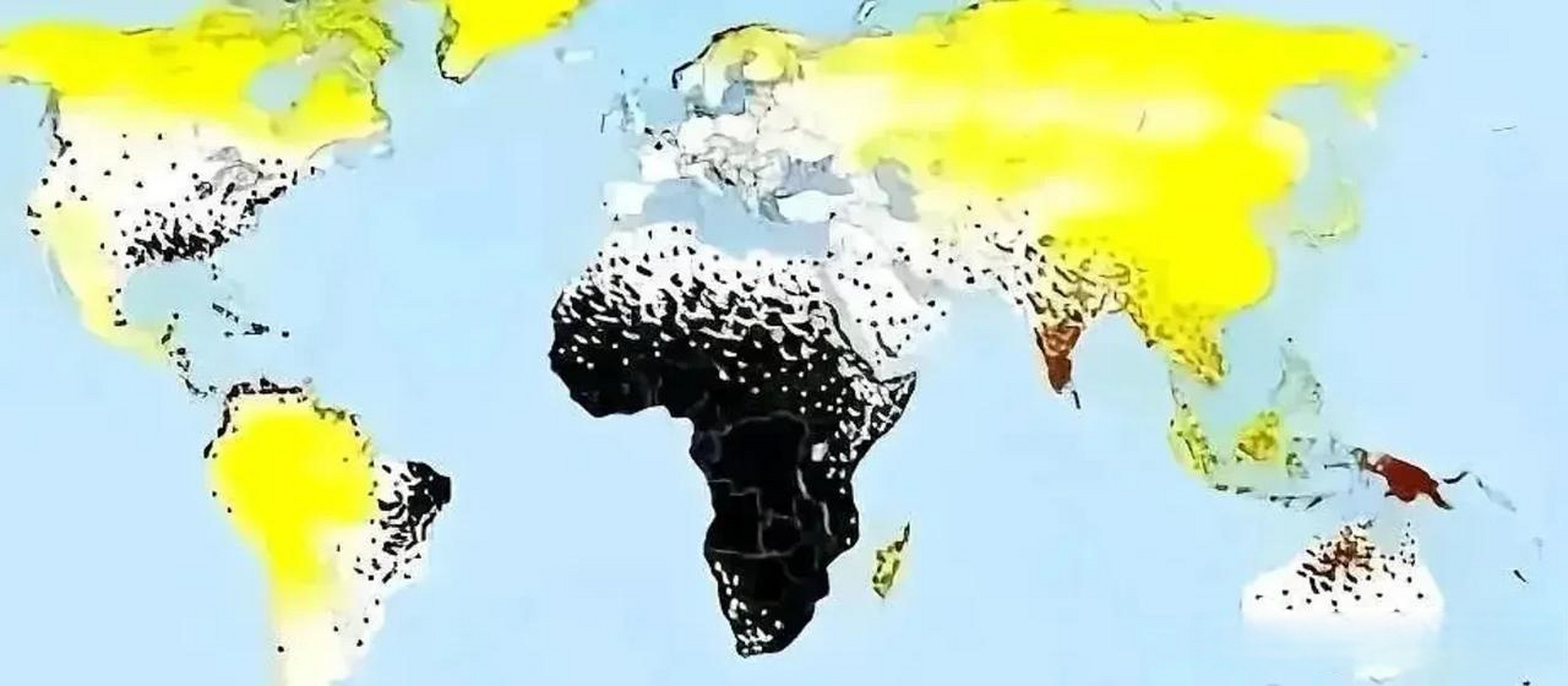 非洲人口密度图片