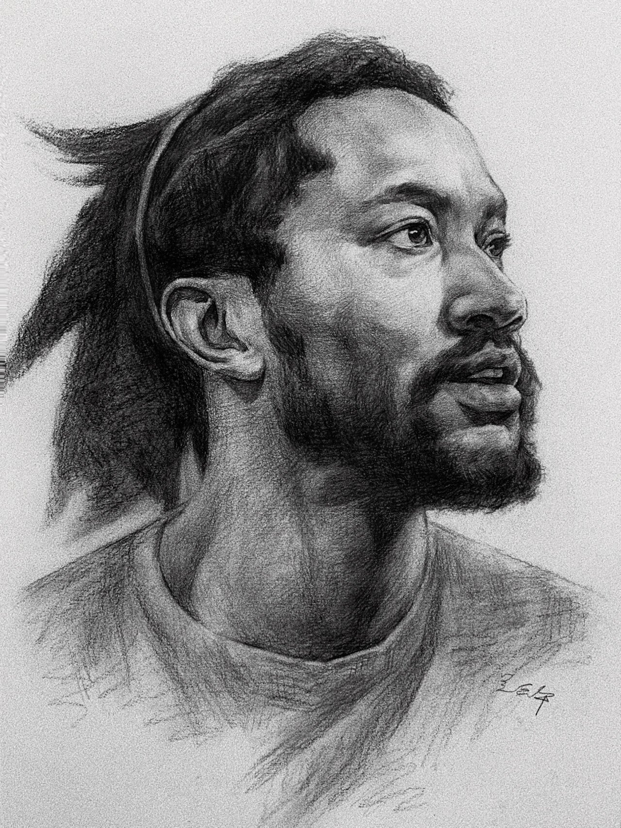 nba球星素描 分享一组自己画的 球星