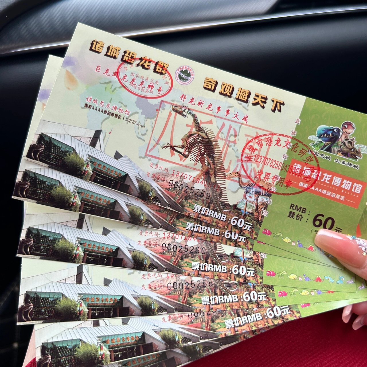 诸城恐龙博物馆门票低价出 有没有需要的小伙伴 最后2张