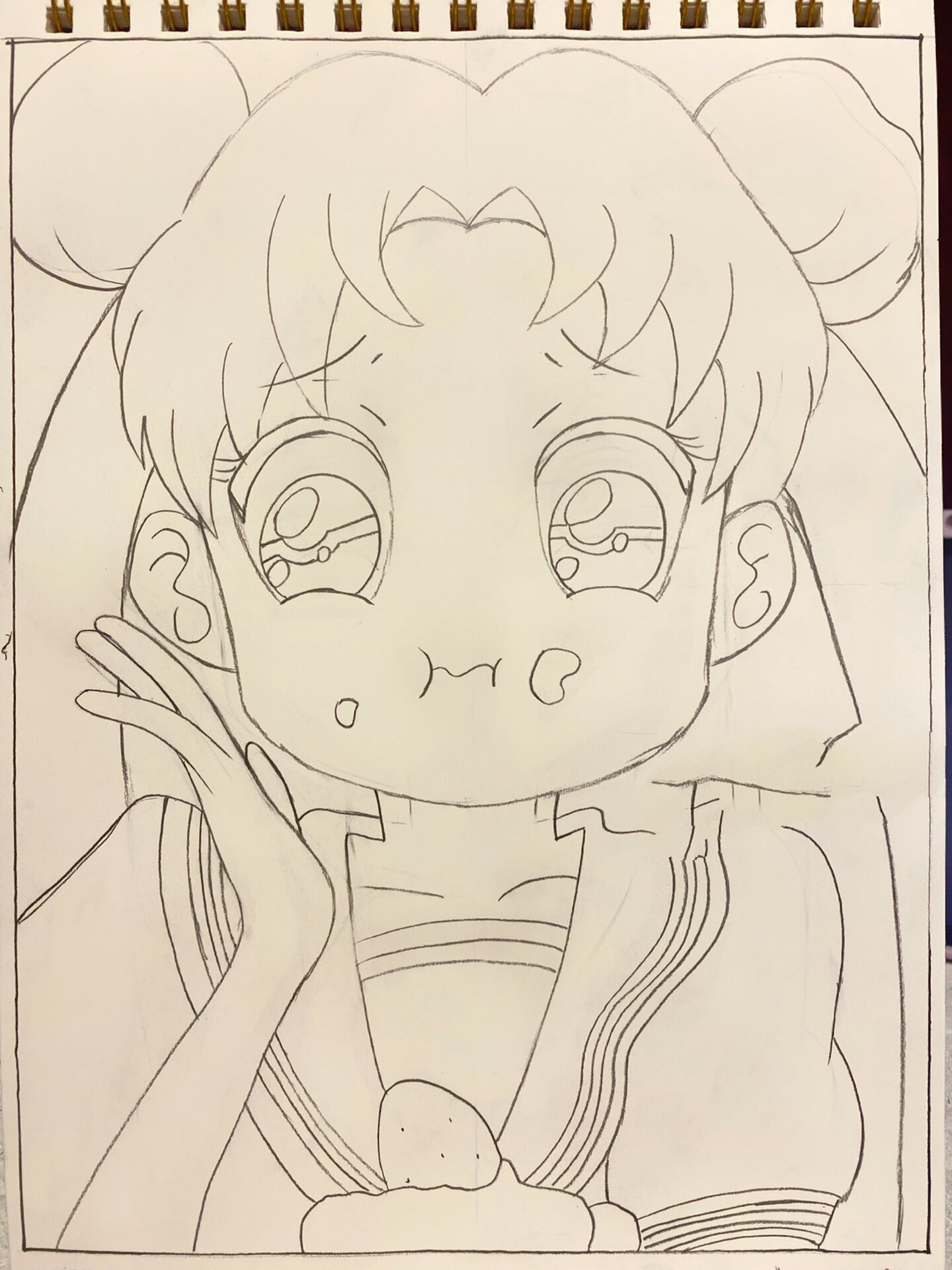 马克笔手绘|美少女战士水冰月(含步骤线稿)