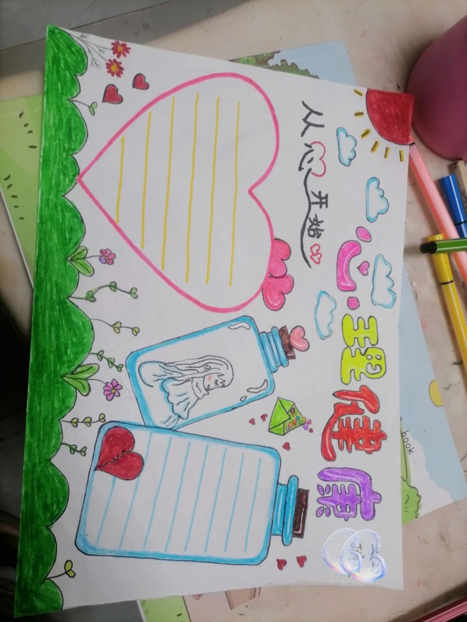 小学生心理健康手抄报