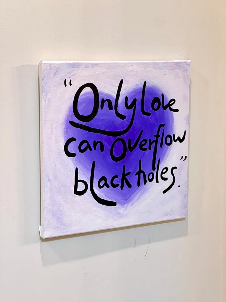 "only love can overflow black holes.