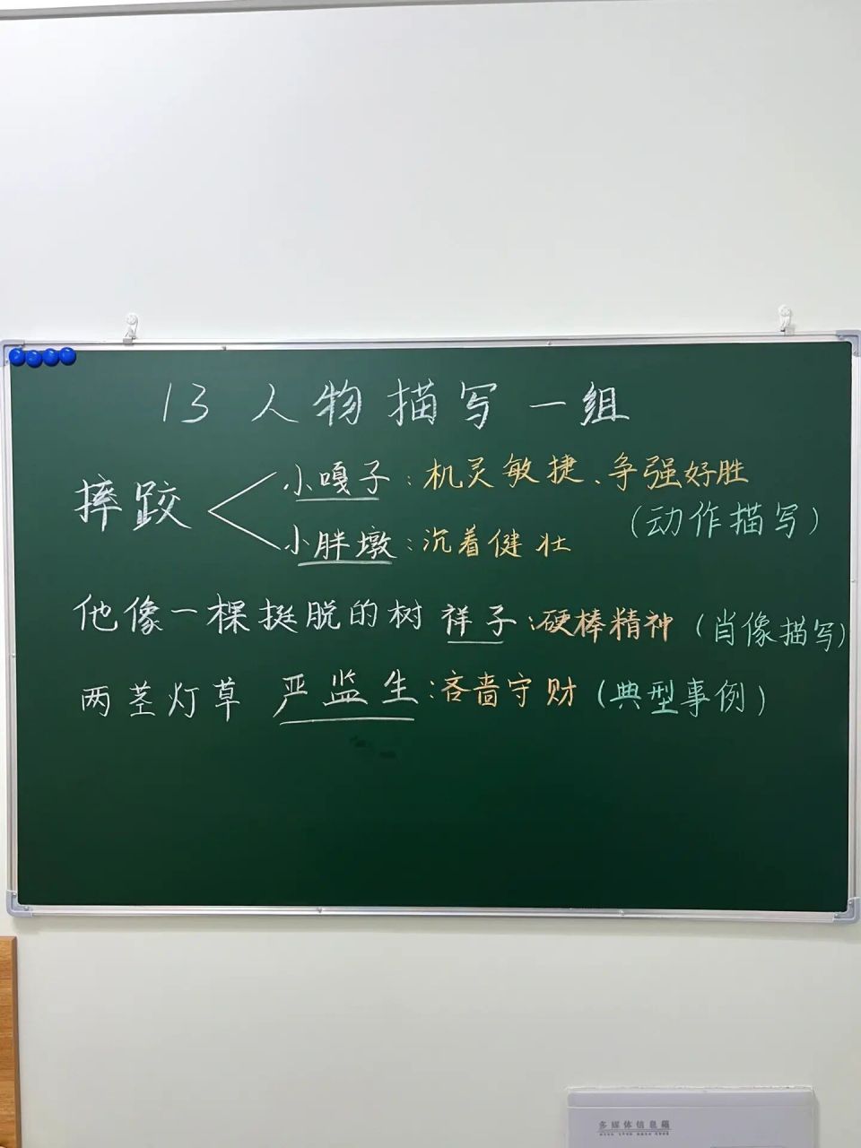 97五下第五单元《人物描写一组》板书77笔记