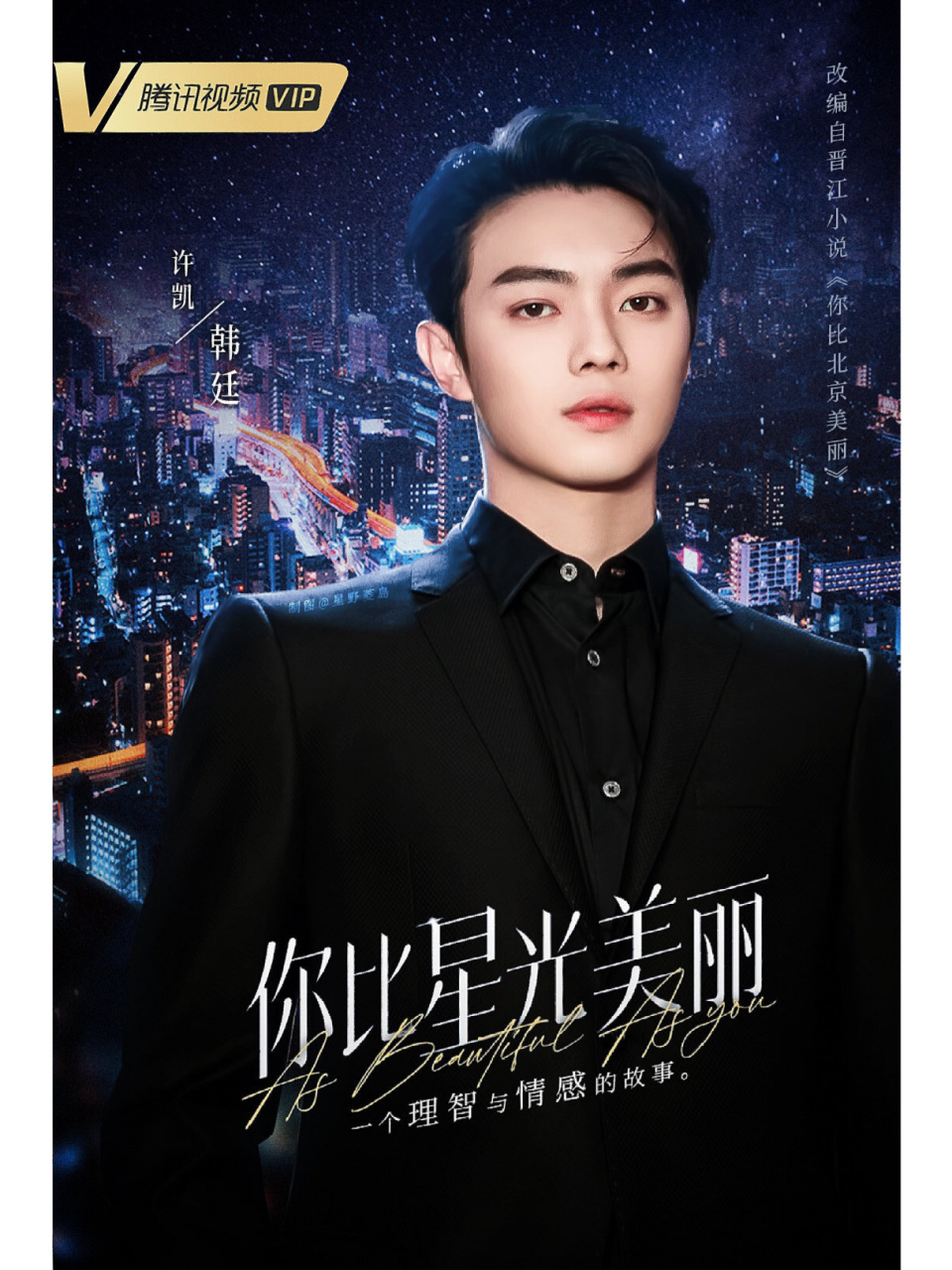 谭松韵,许凯 # 谭松韵,许凯主演,改编自玖月晞小说《你如北京美丽》祝