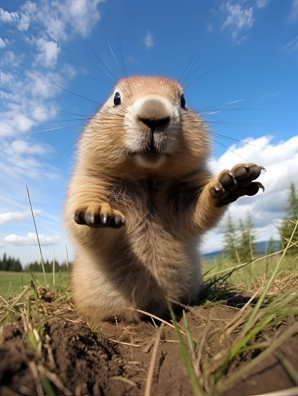 土拨鼠图片 🐭 萌化人心的土拨鼠来啦!