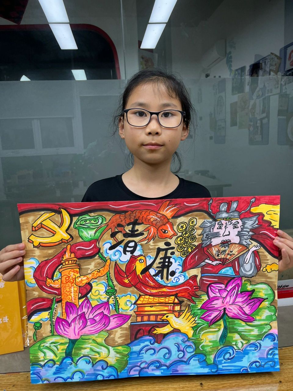 廉洁主题绘画96