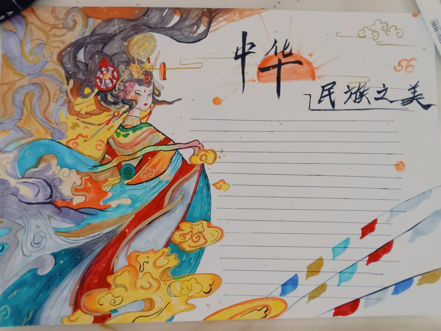 民族团结手抄报