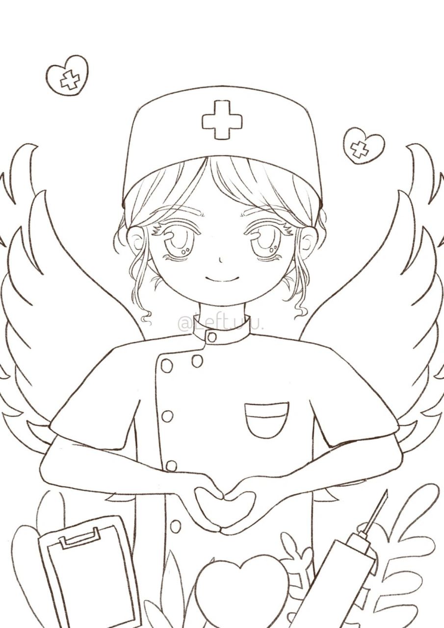 512护士节的护士天使小姐姐,漫画班参考