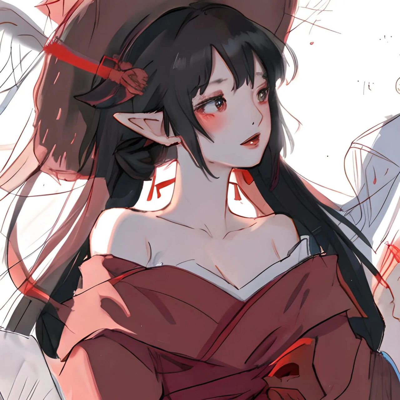 女生头像|晚霞温柔,风也醉人